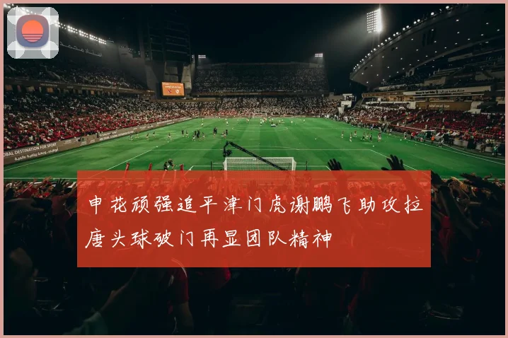 申花顽强追平津门虎谢鹏飞助攻拉唐头球破门再显团队精神